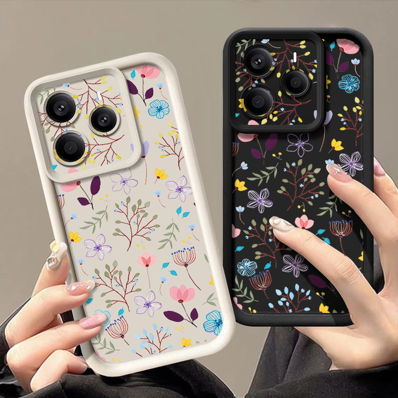 Xiaomi Redmi Note 13 - Telefoonhoesje met klein bloemenpatroon voor Xiaomi