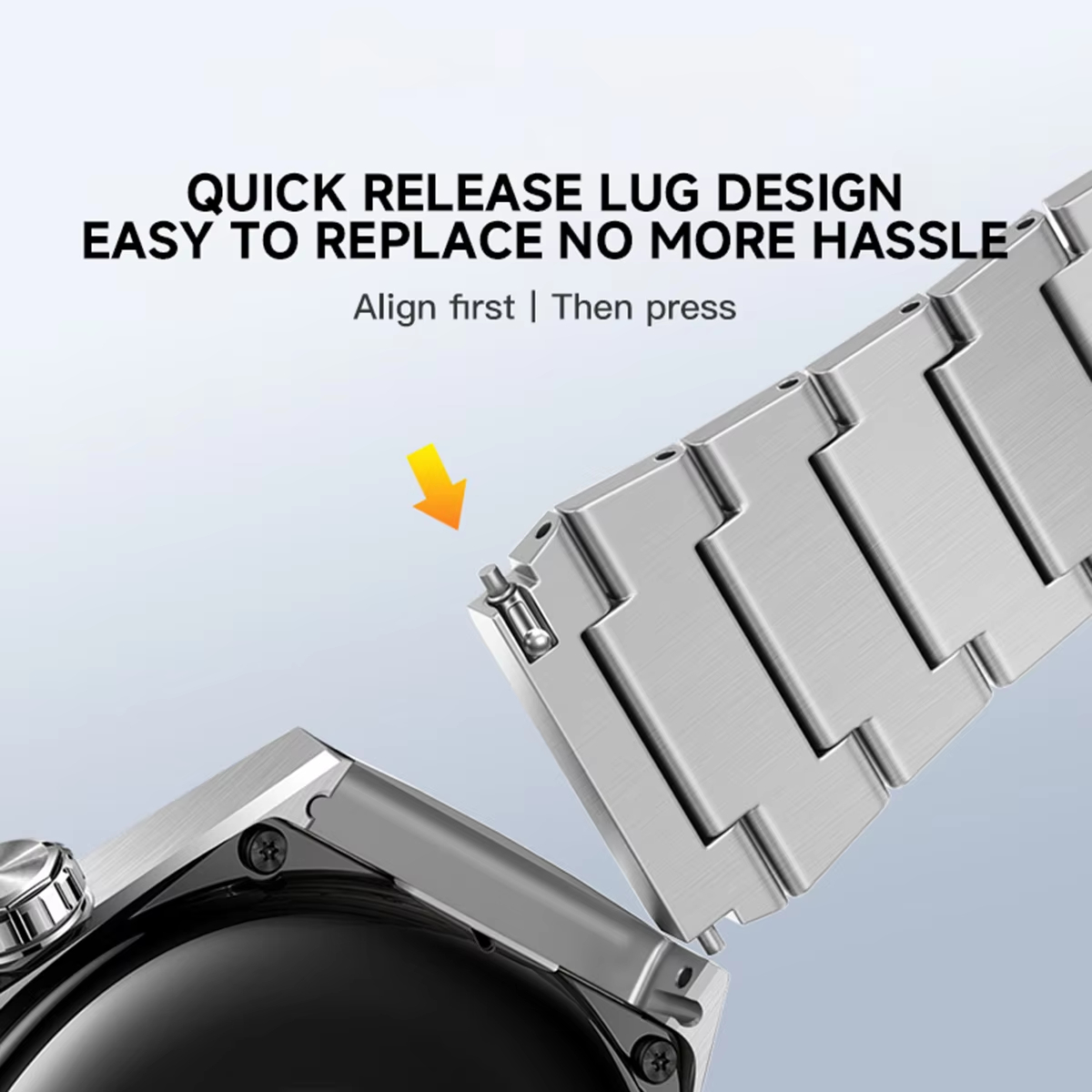 Roestvrijstalen band voor Huaw - Titan Smartwatch Accessories recensie en prijs