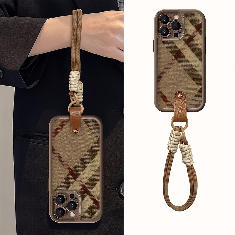 Bruine strepen lanyard bandje  - Samsung Galaxy S24 recensie en prijs